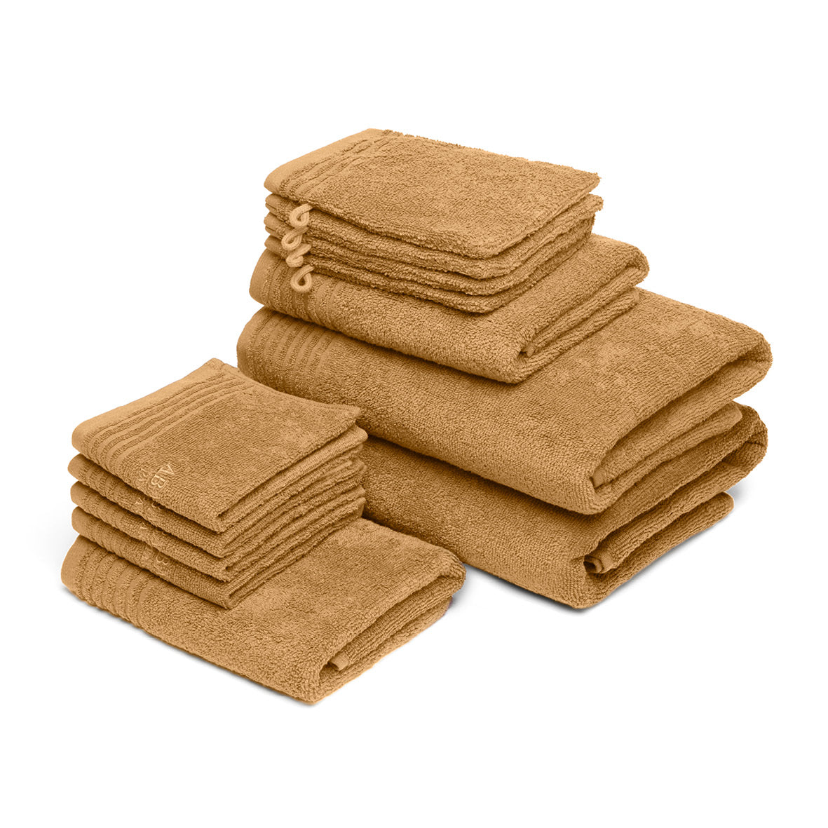Complete bath linen set combed cotton LT - Ecume - 12 pieces