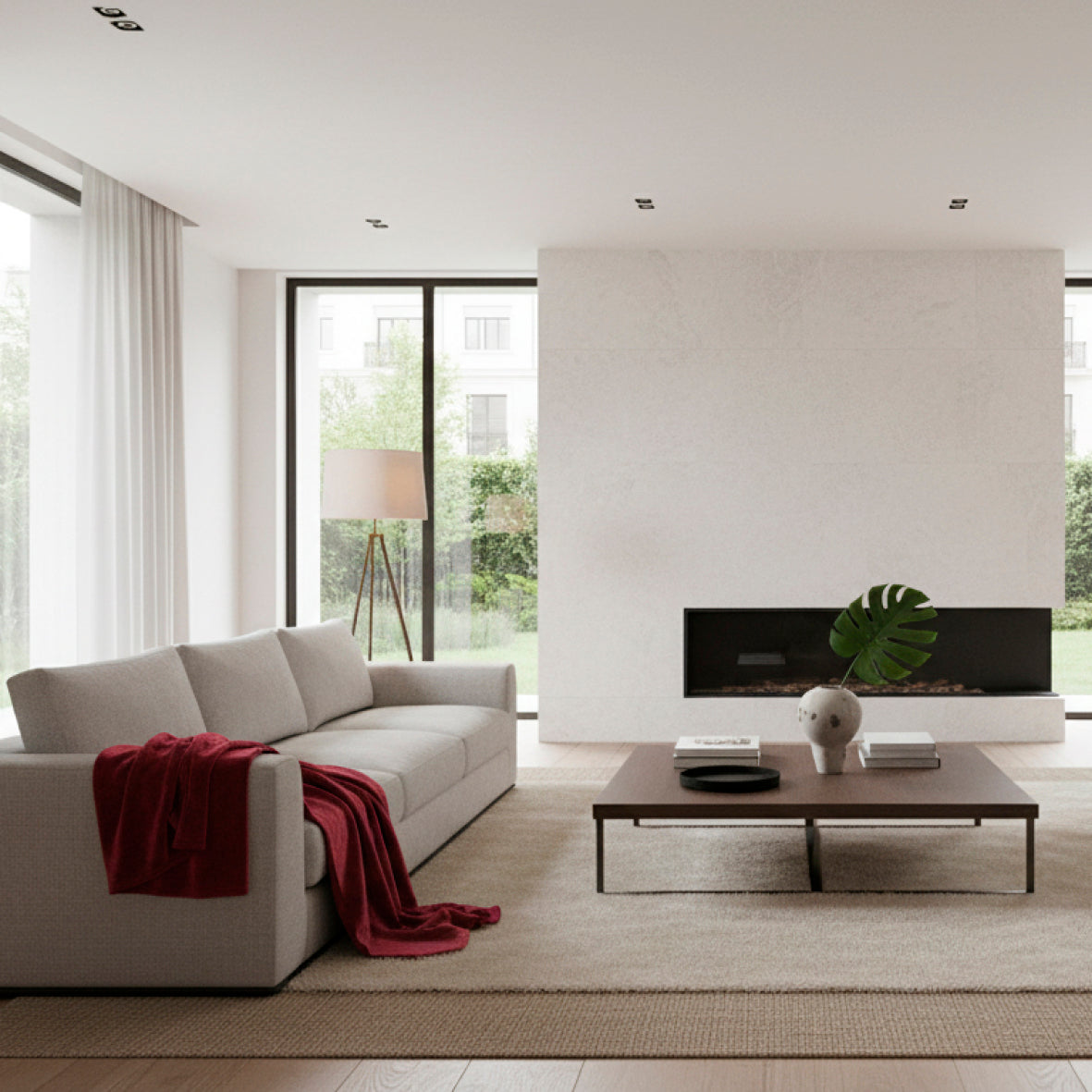 <p>Plaid en polaire - Diamond Bordeaux - 180 x 220 cm</p>