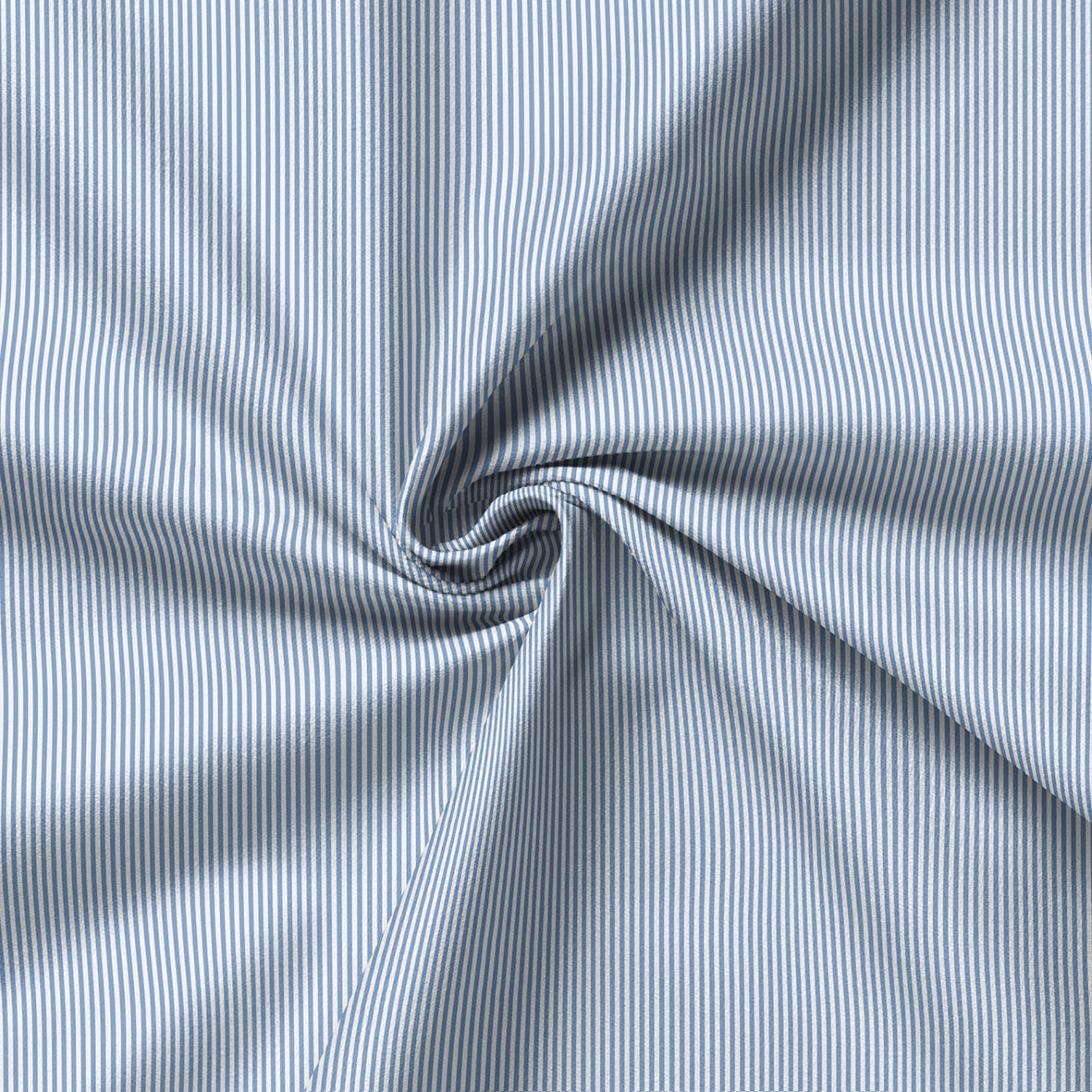 Flat sheet cotton percale - Aix-Marseille Light blue