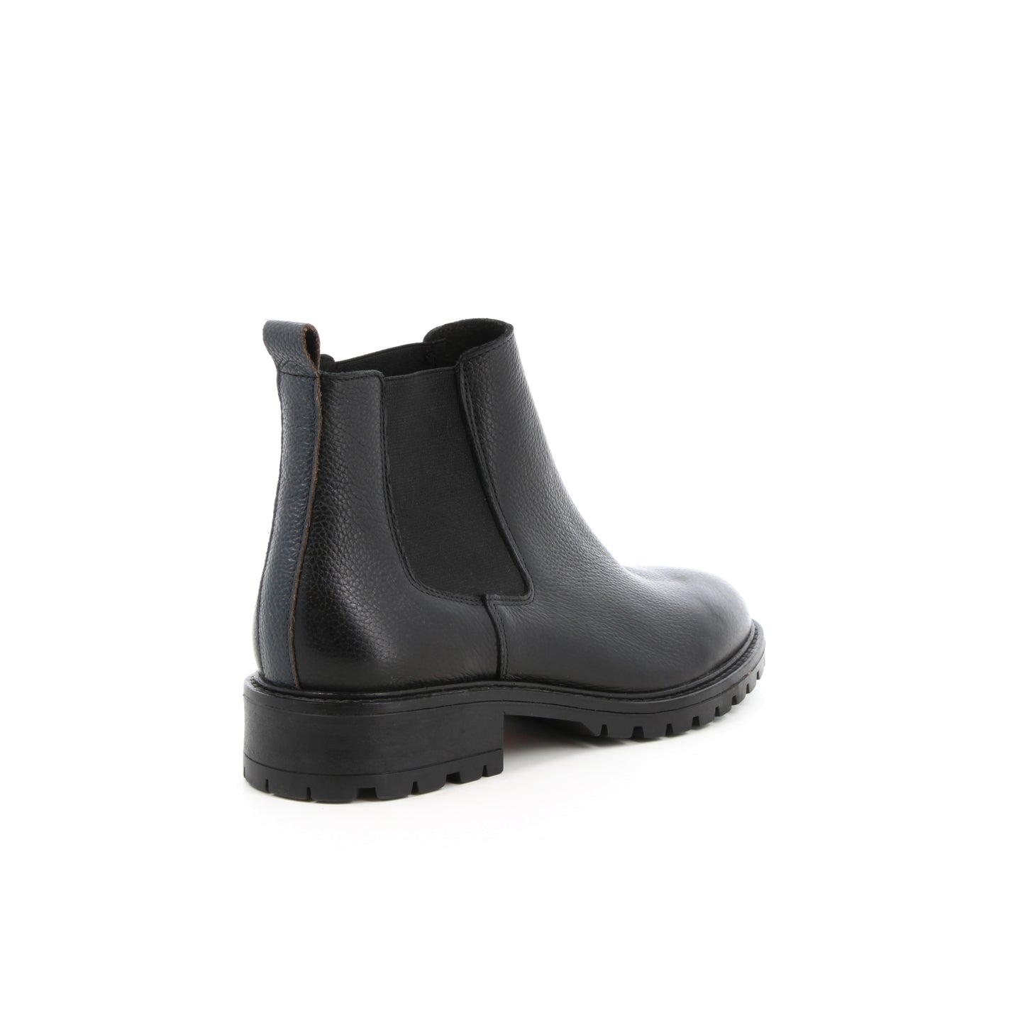Boots en cuir Flamme Noir