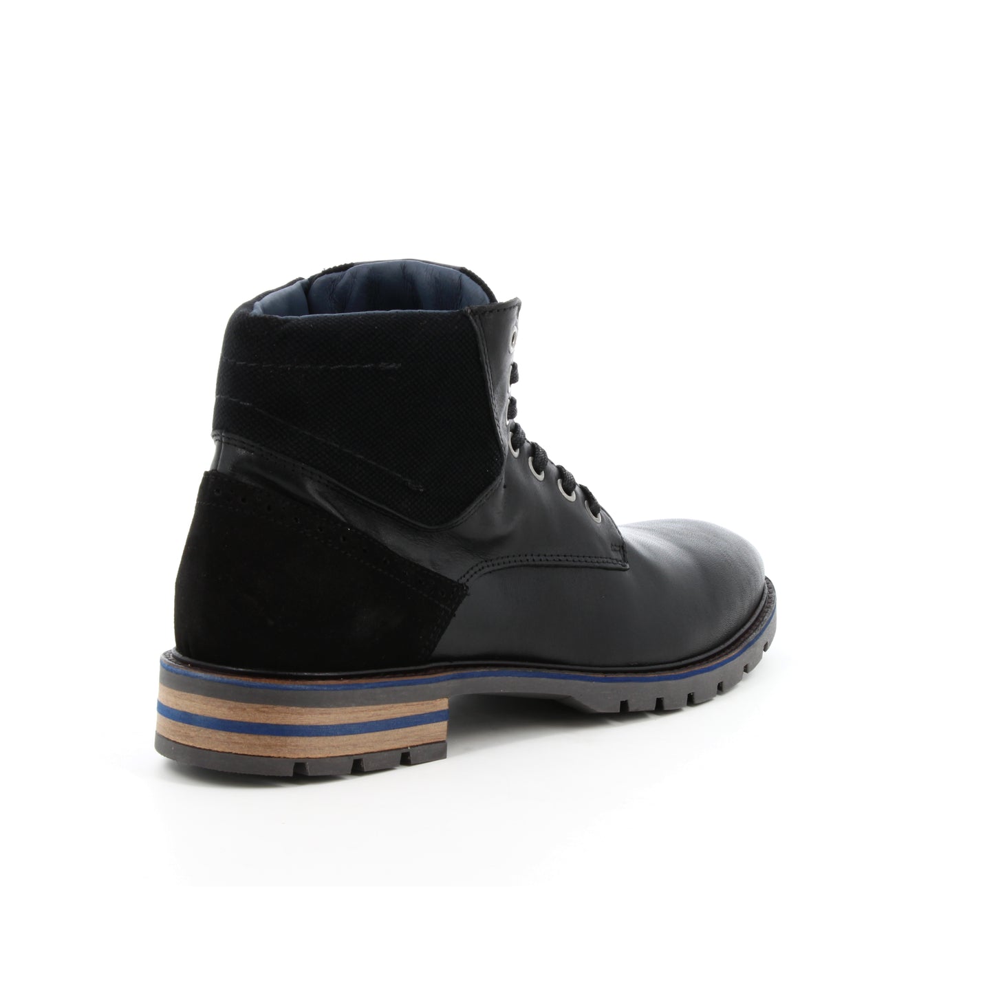 Boots en cuir Gecko Noir