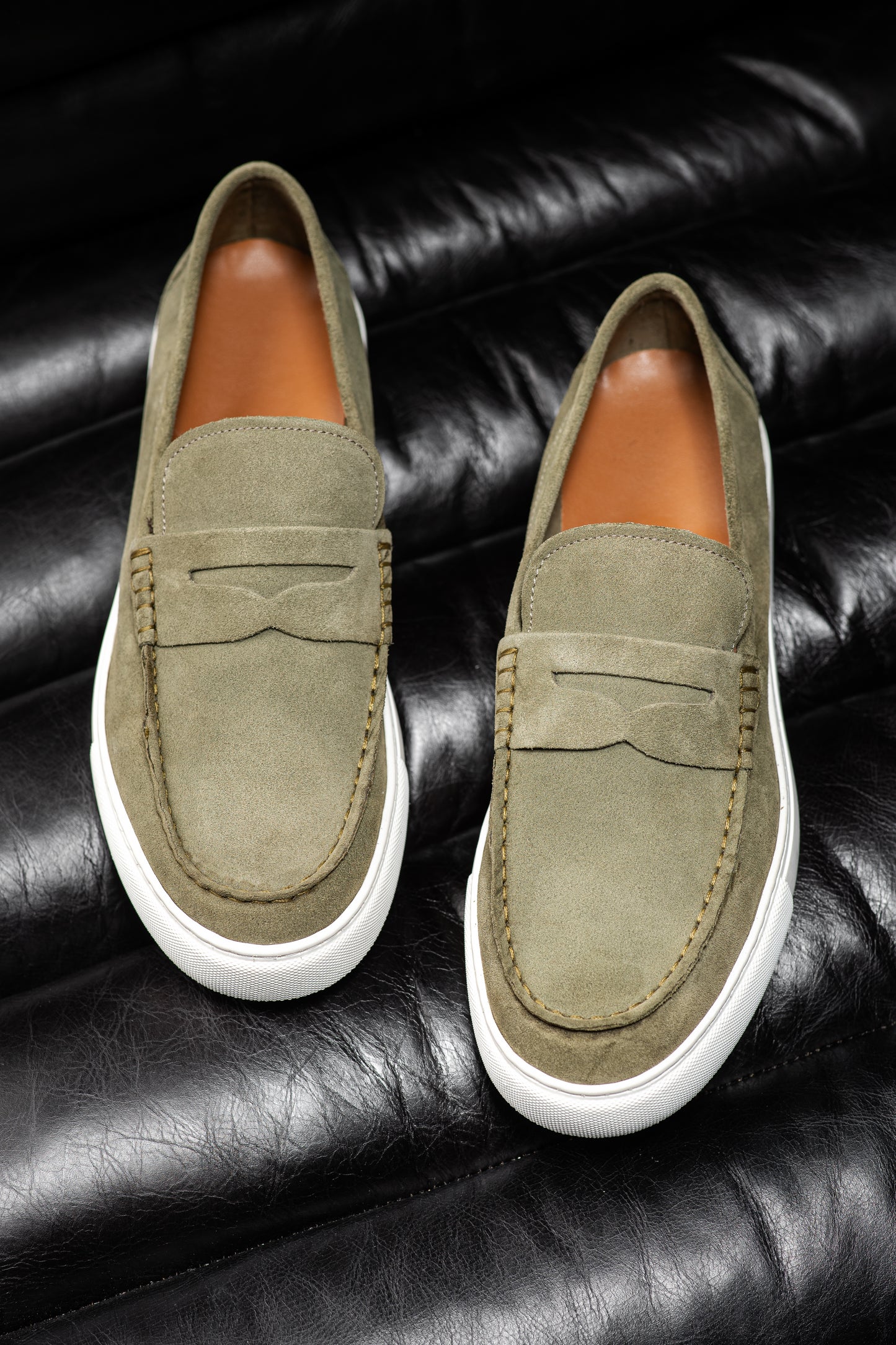 MATTHEW KAKI CLAIR SUEDE - MOCASSIN