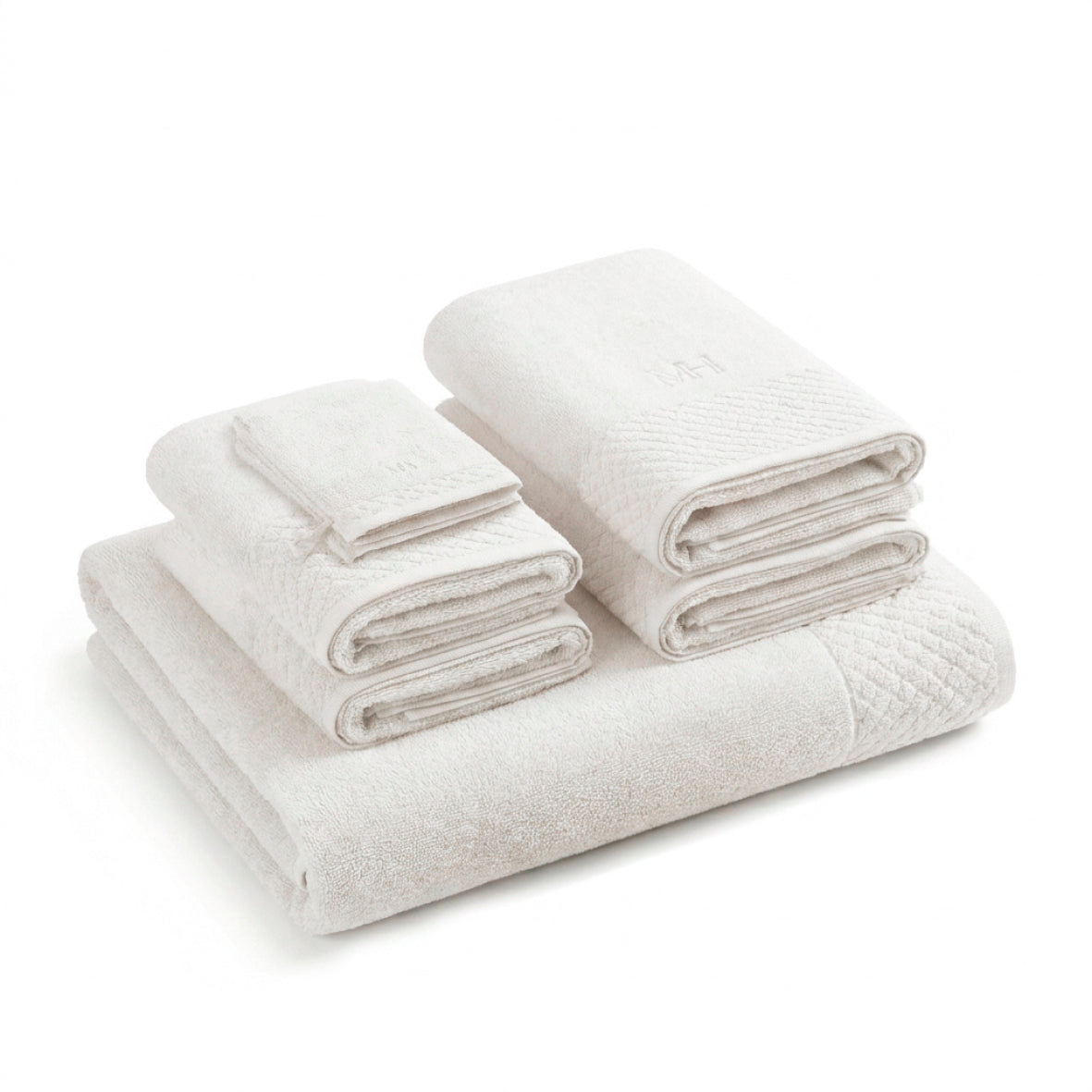 Complete bath linen set combed cotton LT - Eden - 7 pieces