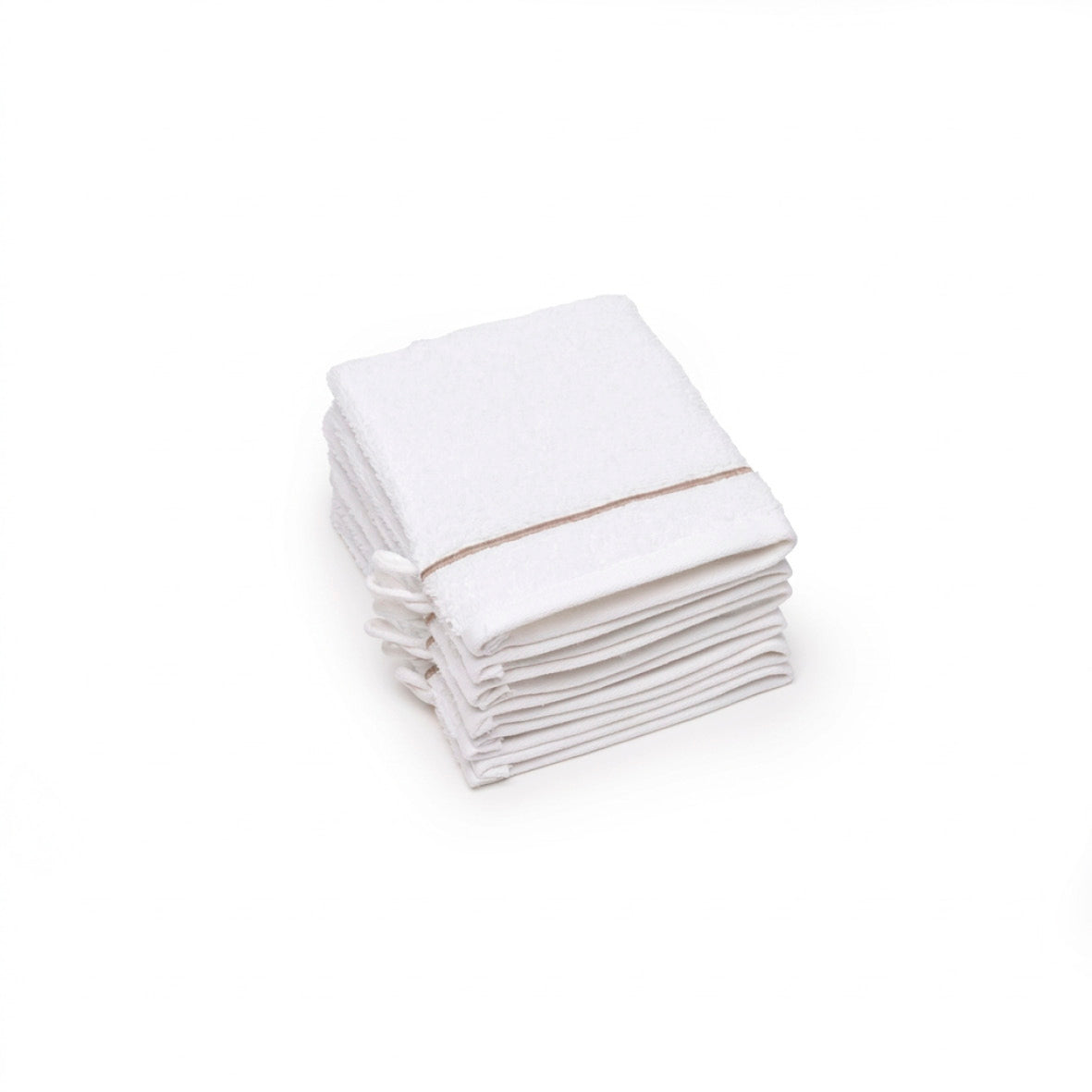 Washcloth combed cotton - John - 6 x (15 x 21 cm)