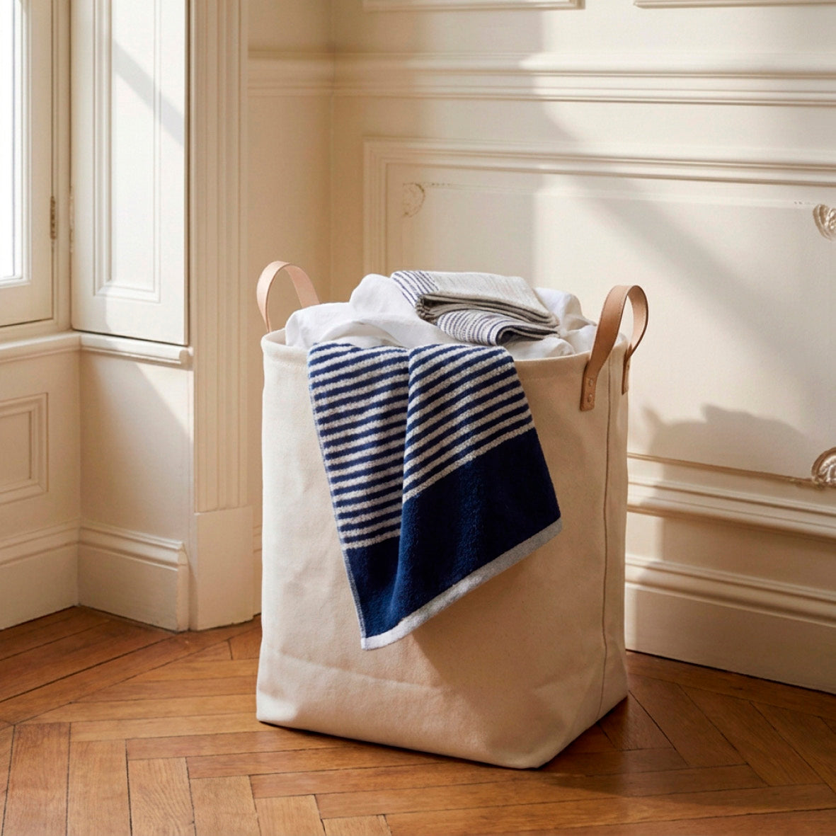 Guest towel combed cotton Jacquard YD - Amiral - 2 x (40 x 66 cm)