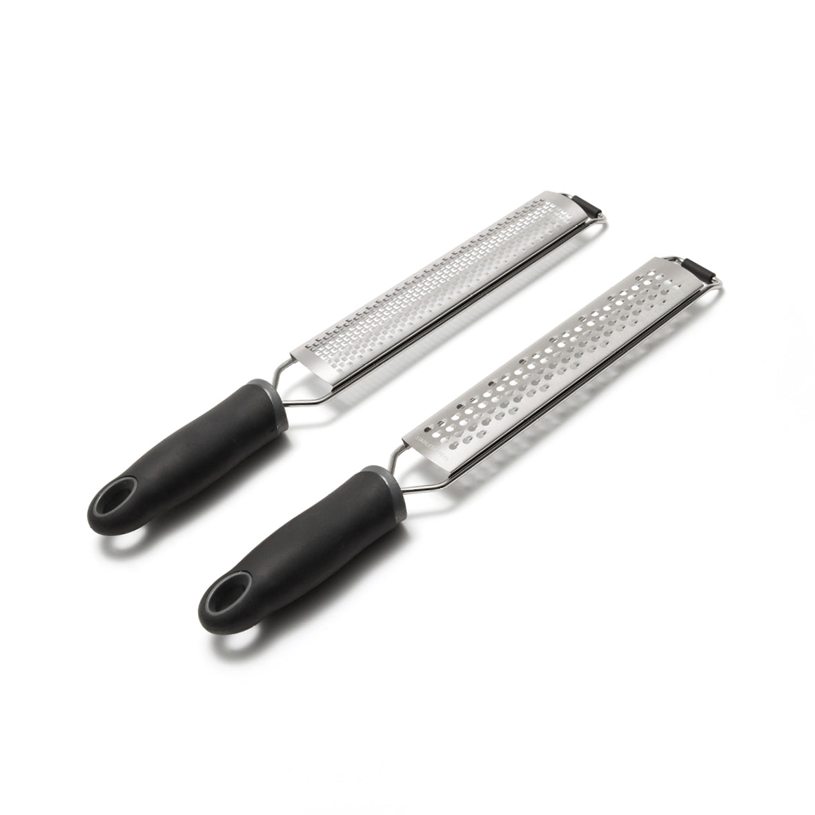 Set of 2 graters stainless steel - Black