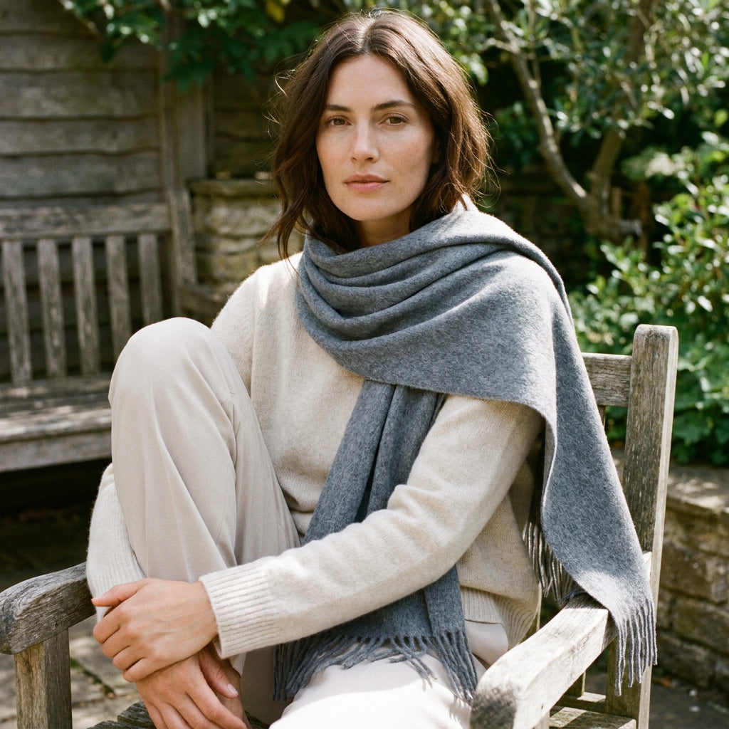 Cashmere scarf - Grey