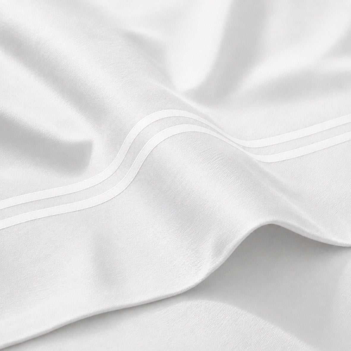 Flat sheet - 100% cotton sateen TC200 - Nîmes - white