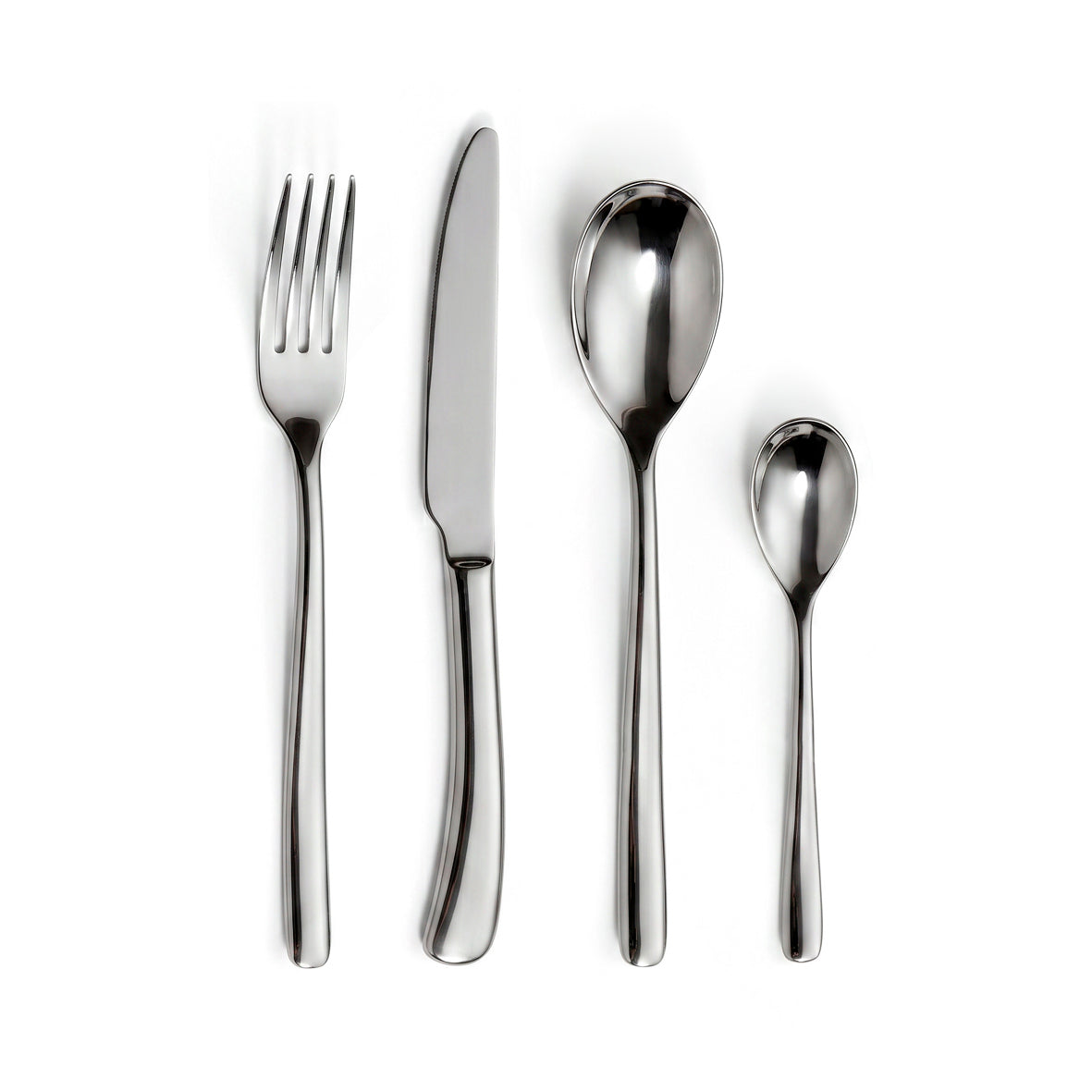 Cutlery box in stainless steel - Horizon - Silver -24 pieces