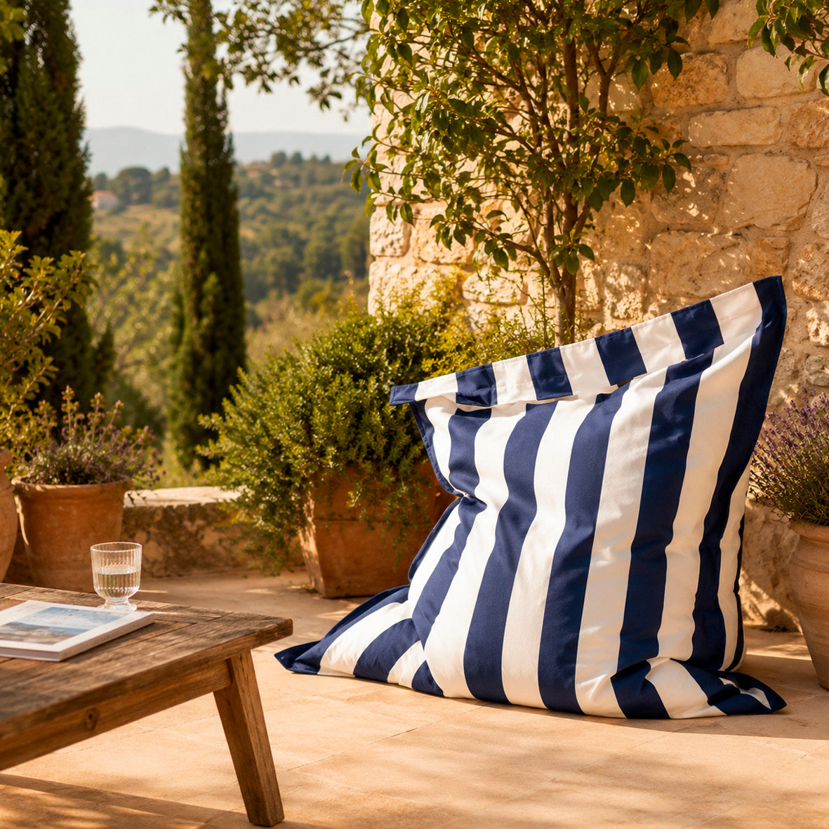 Beanbag cover outdoor - Solana Blue