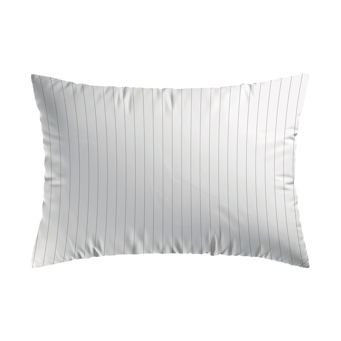 Pillowcase cotton satin - Rayures classiques White 2 x (50 x 70 cm)