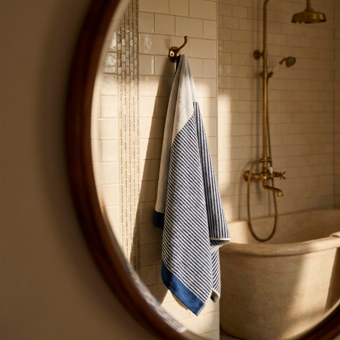 Bath towel combed cotton Jacquard YD - Sailor - 2 x (70 x 140 cm)