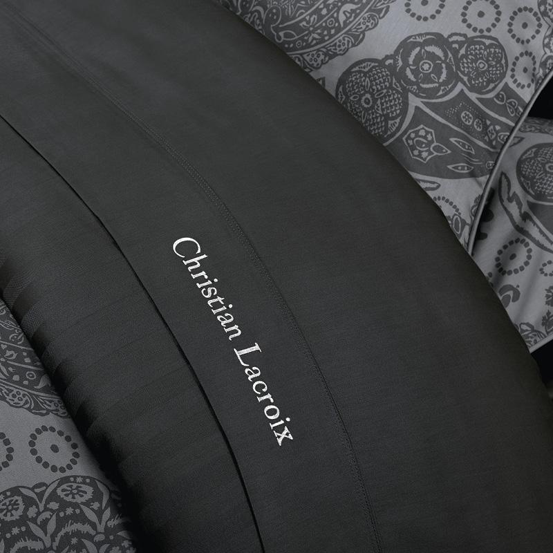 Flat sheet cotton satin Uni Dark Blue - 240 x 300cm