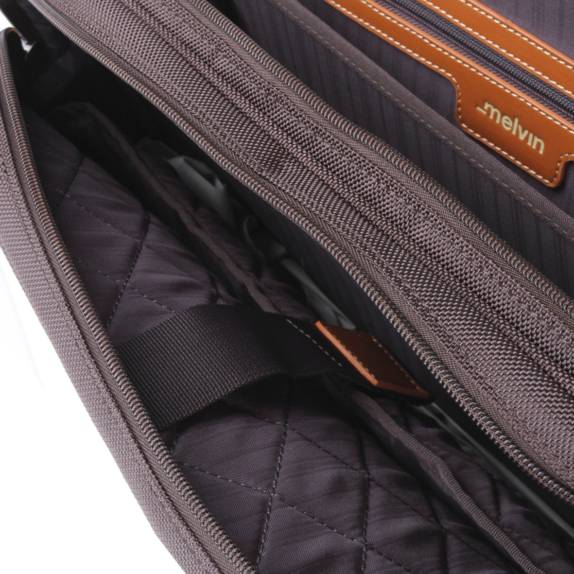 Leather work bag - Brown