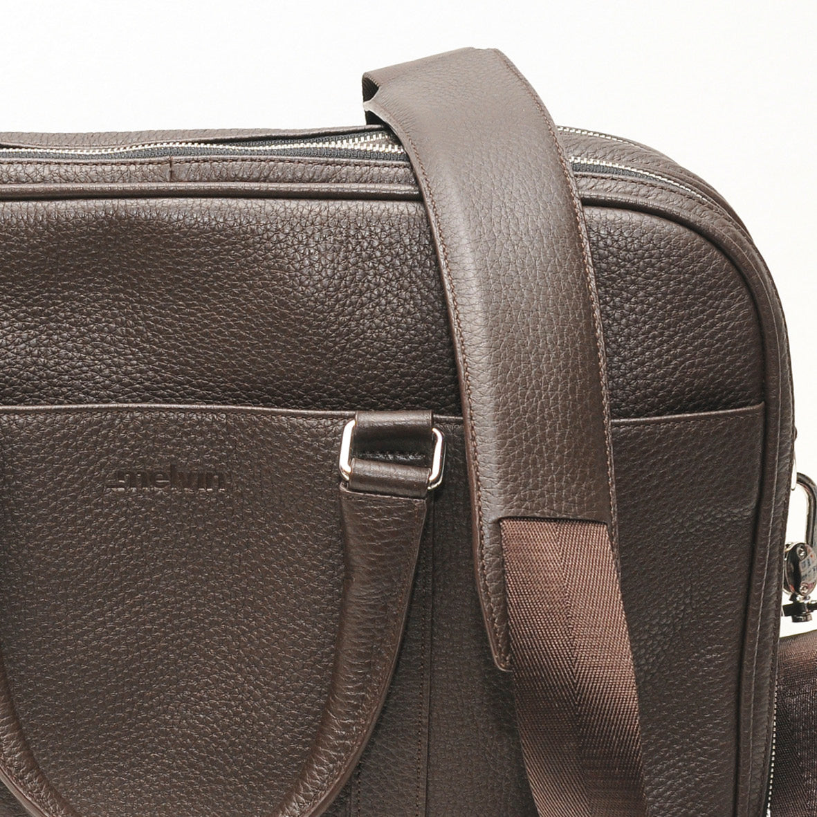 Leather work bag - Brown