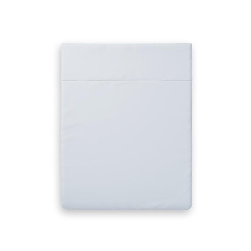 Flat sheet cotton satin Uni Pearl grey - 240 x 300 cm