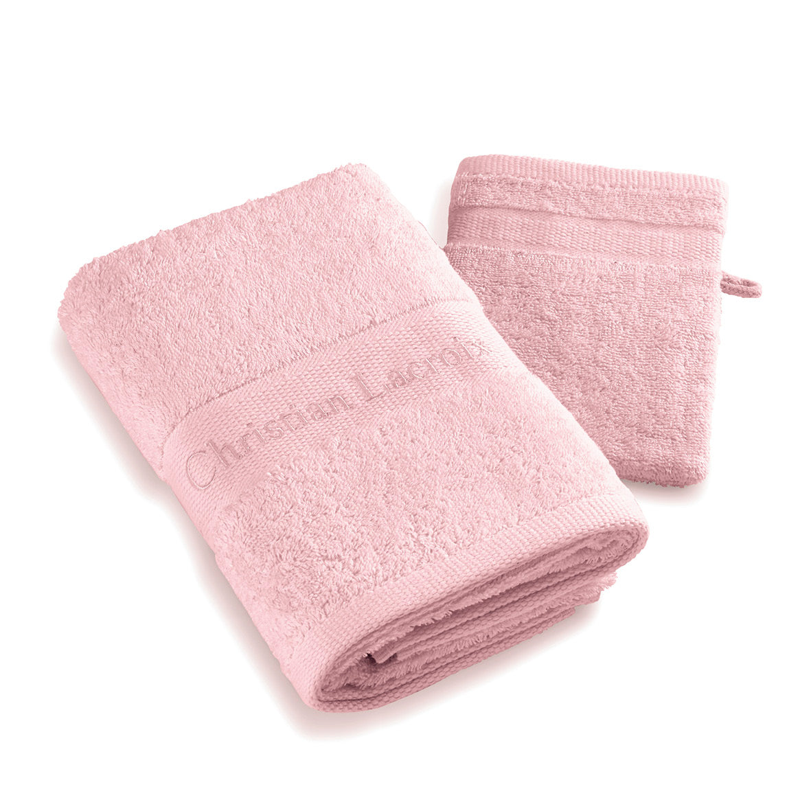 Hand towel + washcloth - 50 x 100 cm / 15 x 21cm Rose
