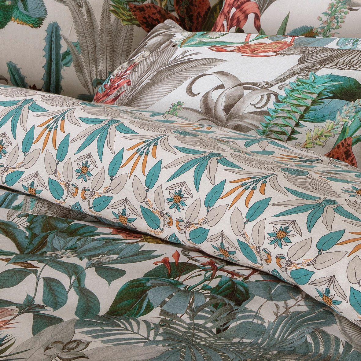 Duvet cover cotton satin Zanzibar White - 135 x 200 cm