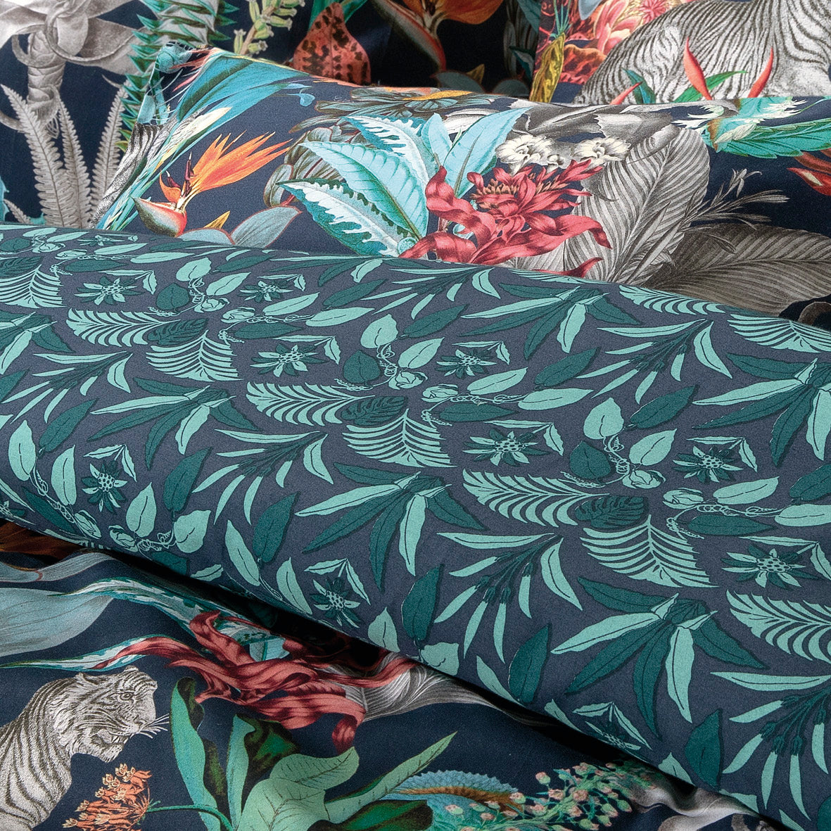 Duvet cover cotton satin Zanzibar Blue - 135 x 200 cm