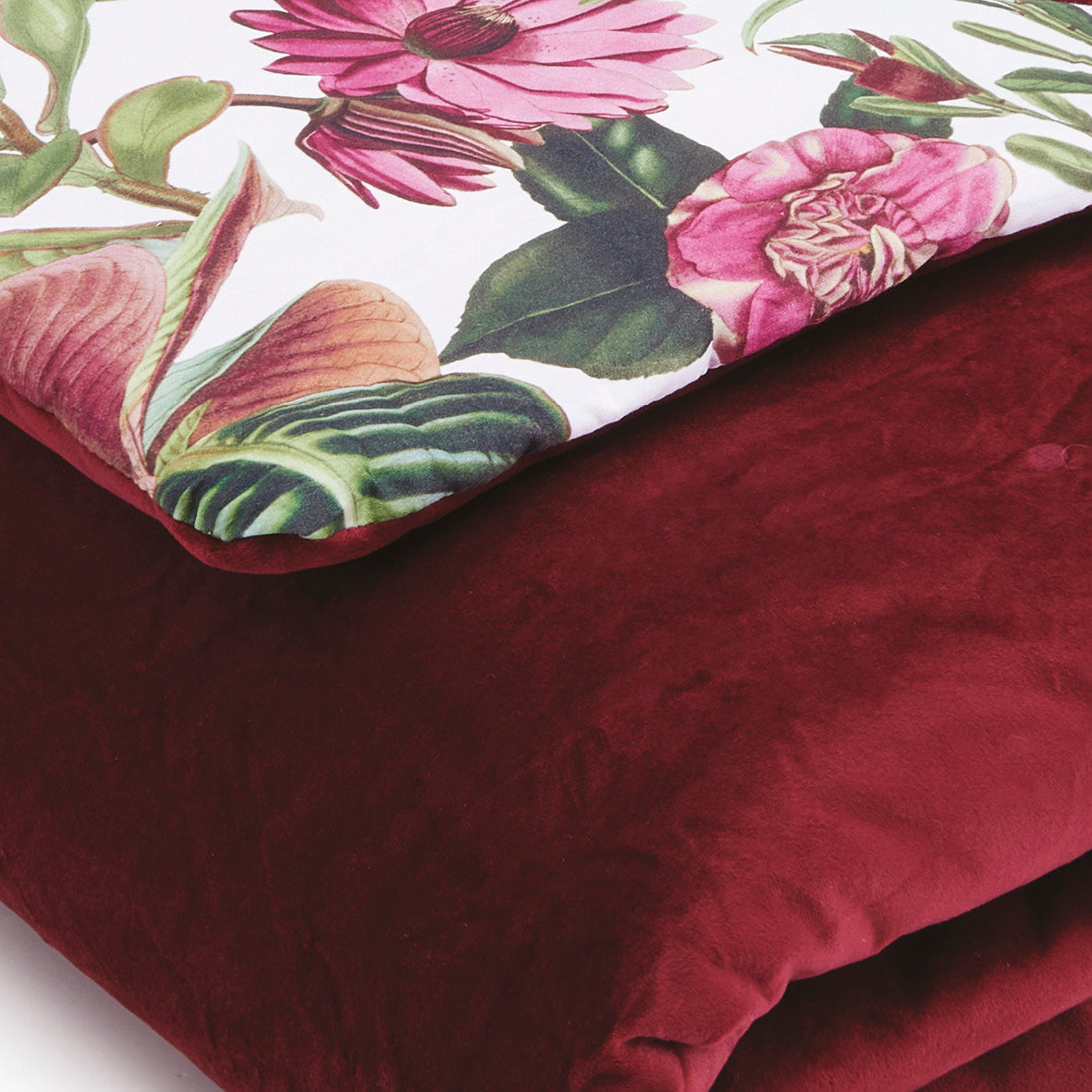 Bedspread Garden Fuchsia / Burgundy - 120 x 180 cm