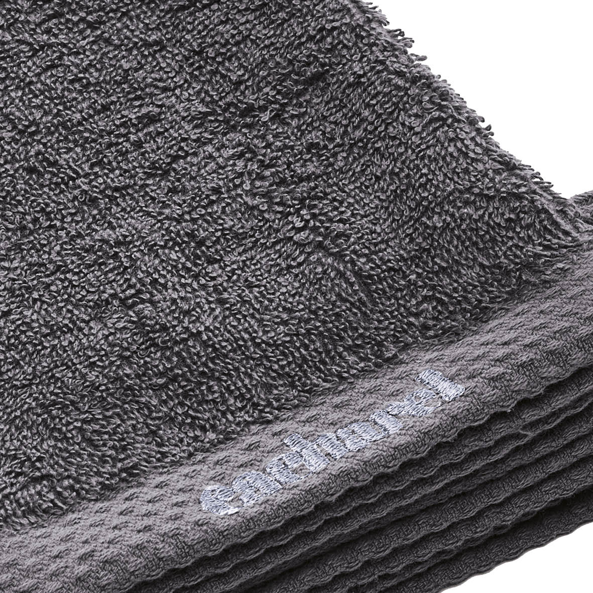 Set of 4 washcloths Dark grey - 15 x 21 cm