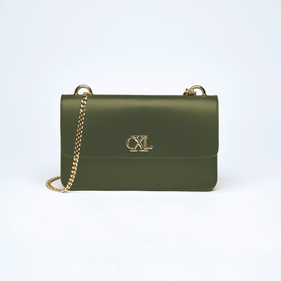 Leather crossbody bag - Trudaine Khaki