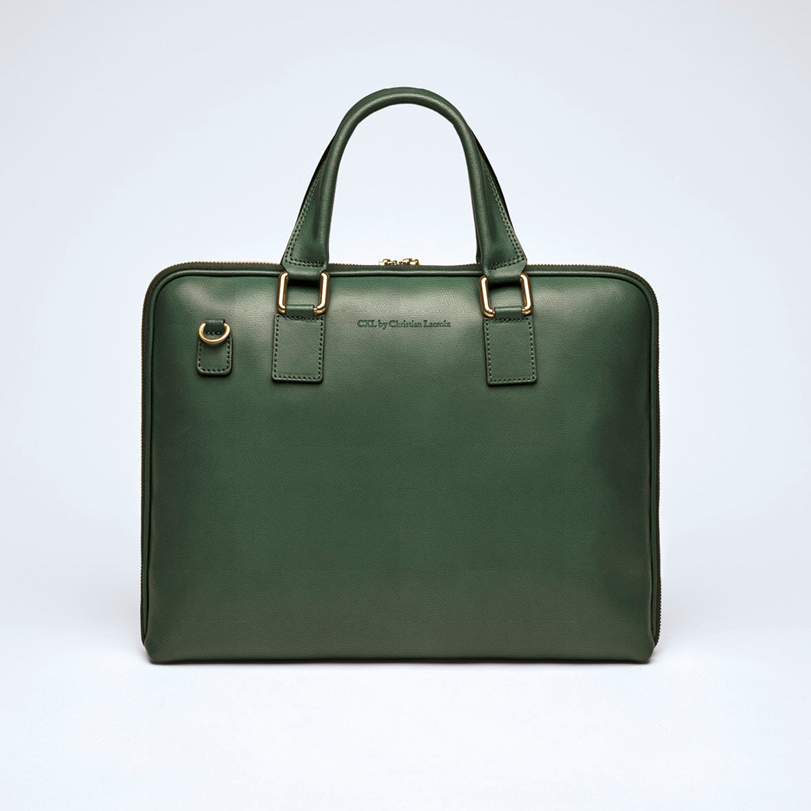 Leather work bag - Louvre Dark green