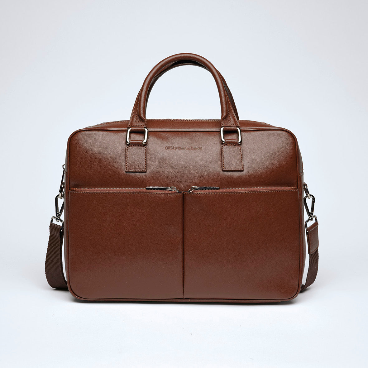 Leather work bag - Pompidou Brown