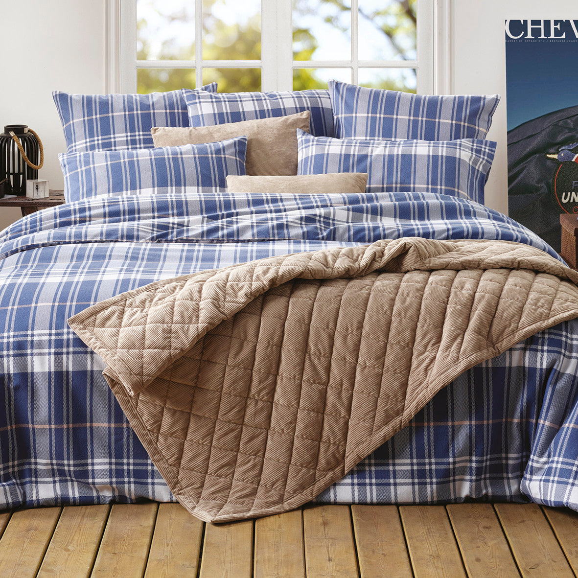 Bedspread corduroy - Diamond Taupe