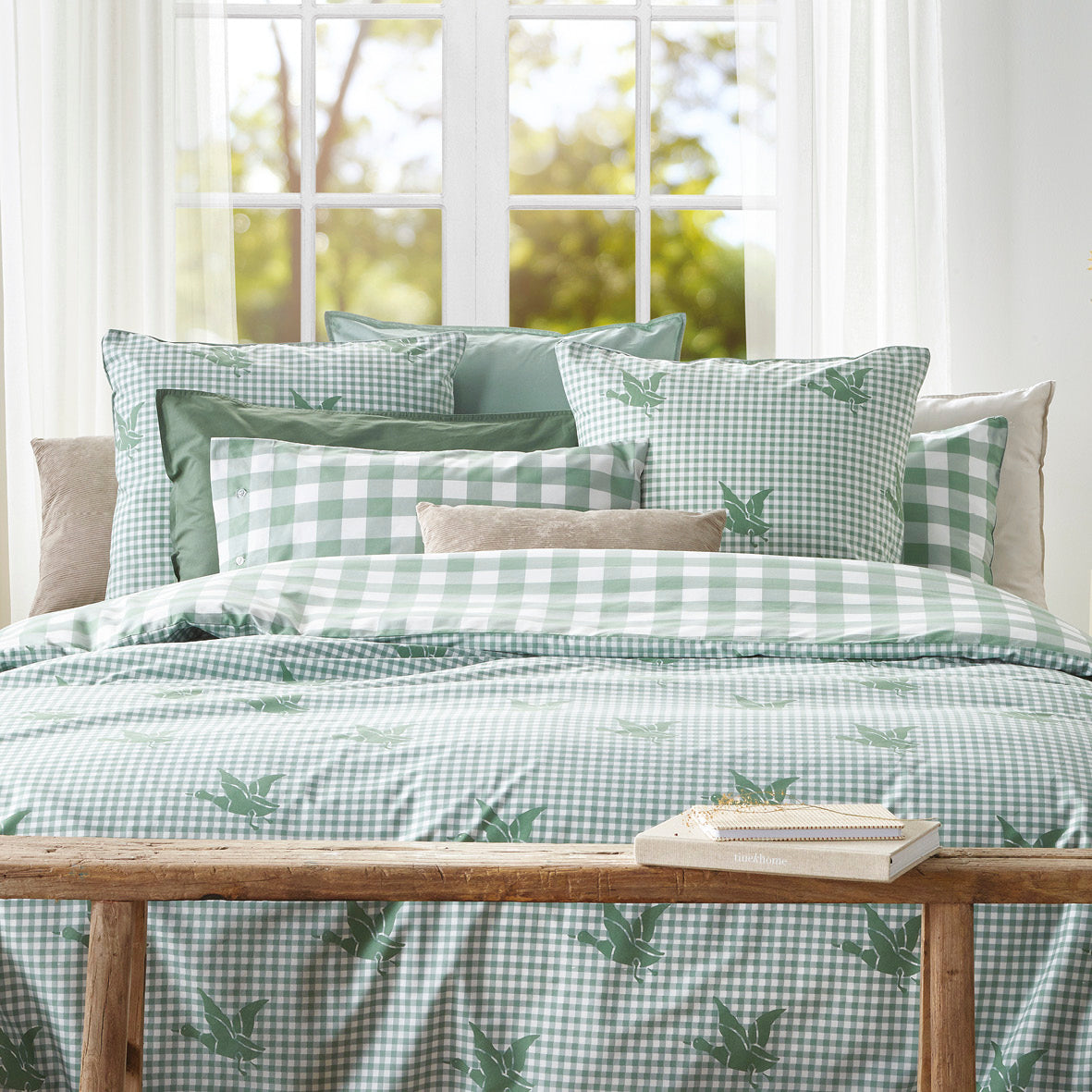 Fitted sheet cotton - Uni Green