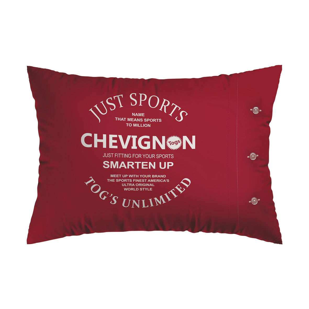 Pillowcase cotton - Just Sports Red 50 x 70 cm