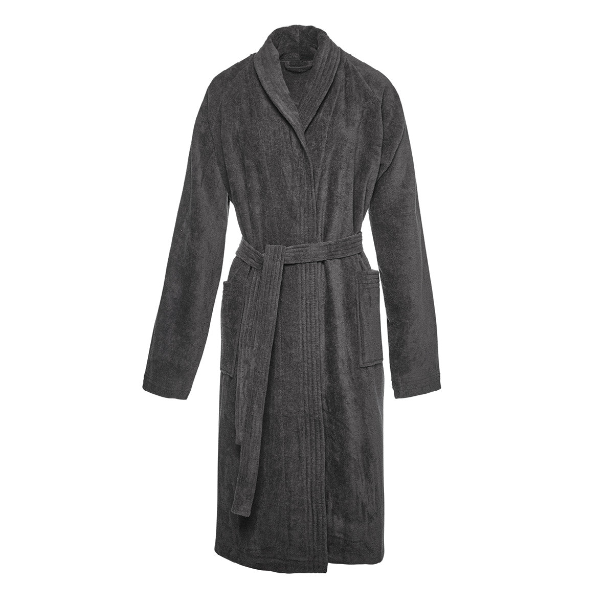 Bathrobe with shawl collar - Dark grey