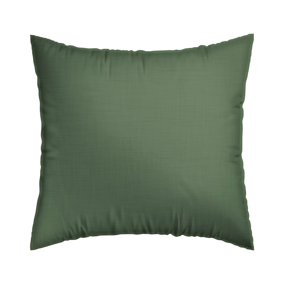 Set of 2 pillowcases washed cotton - Uni Dark green