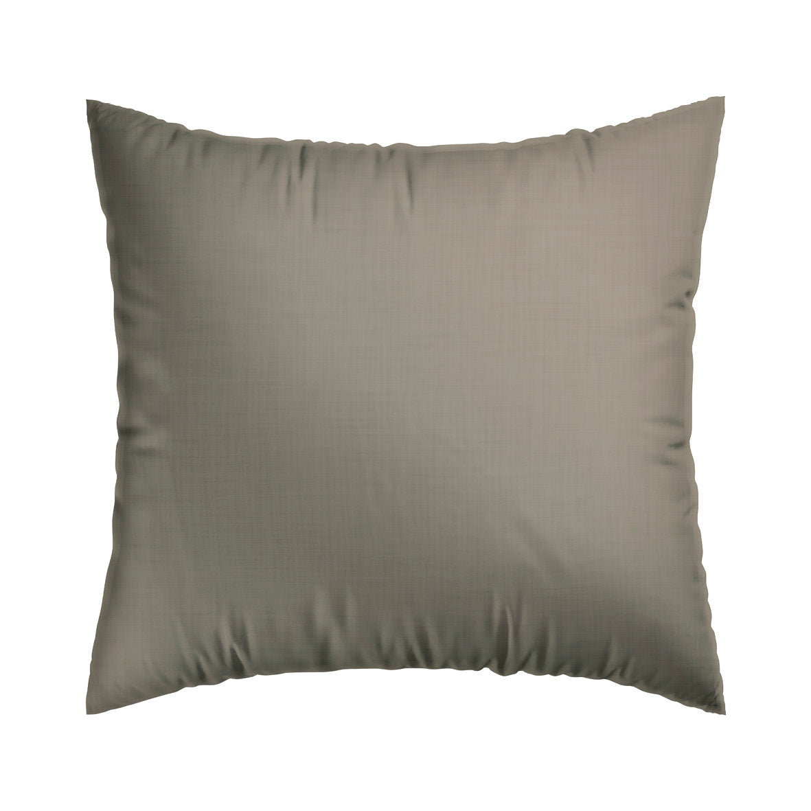 Set of 2 pillowcases washed cotton Uni Taupe - 2 x (63 x 63 cm)