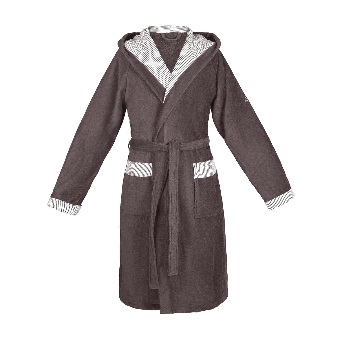 Hooded bathrobe - Dark grey