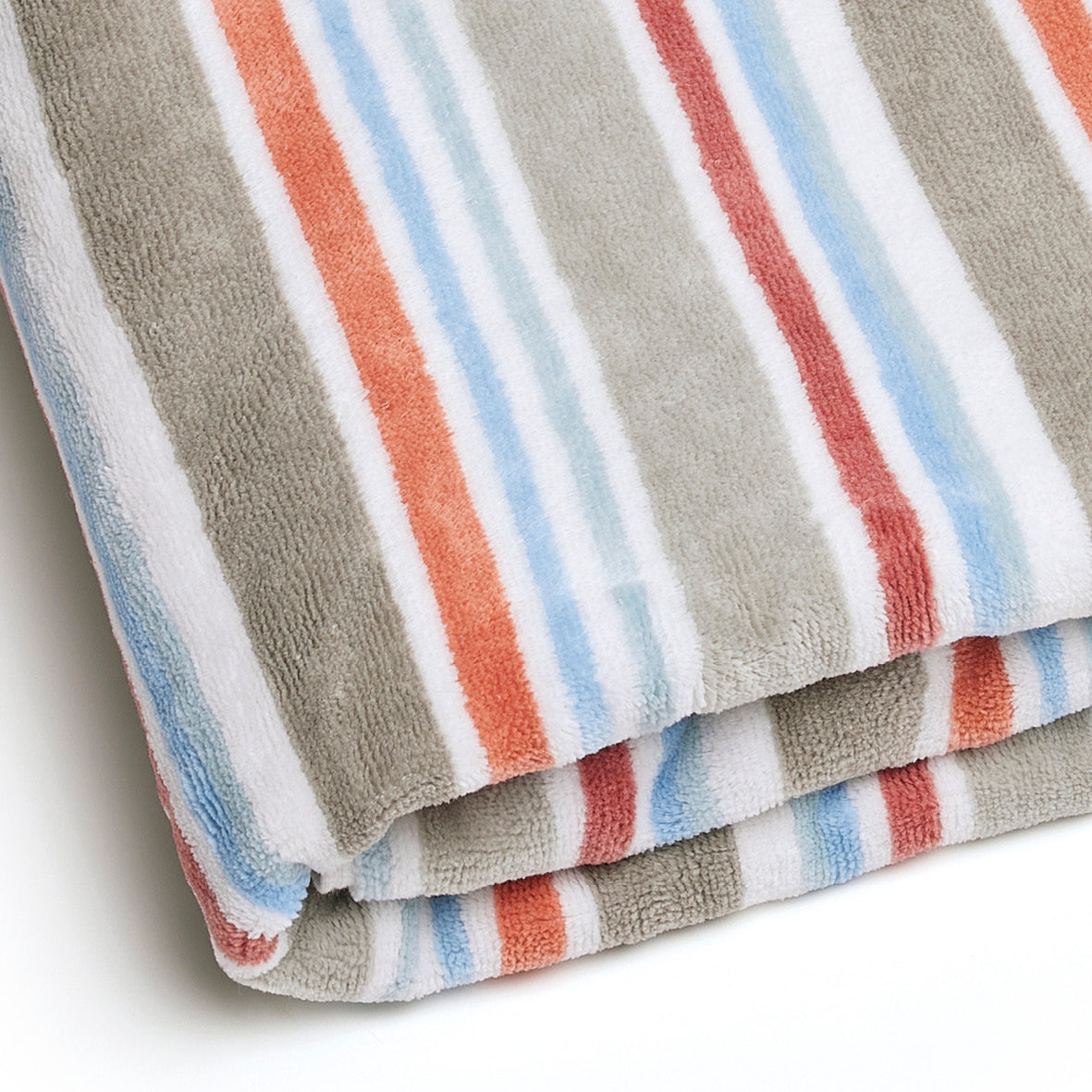 Striped beach towel Multicolor red - 100 x 180 cm