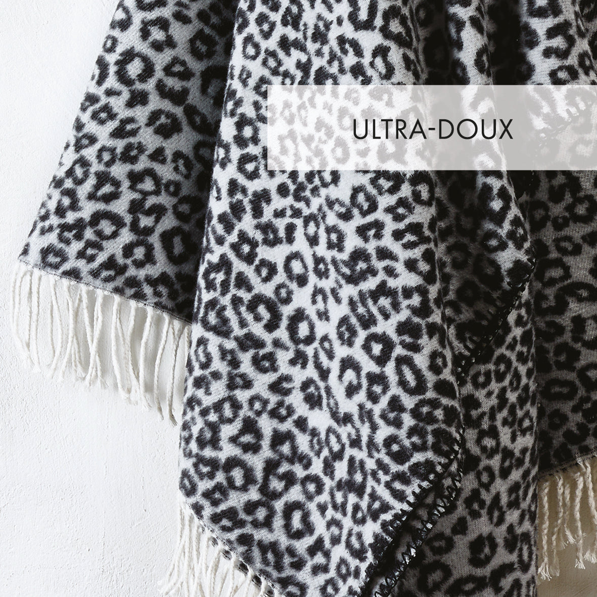 Woven plaid Leopard Black / Dark Grey