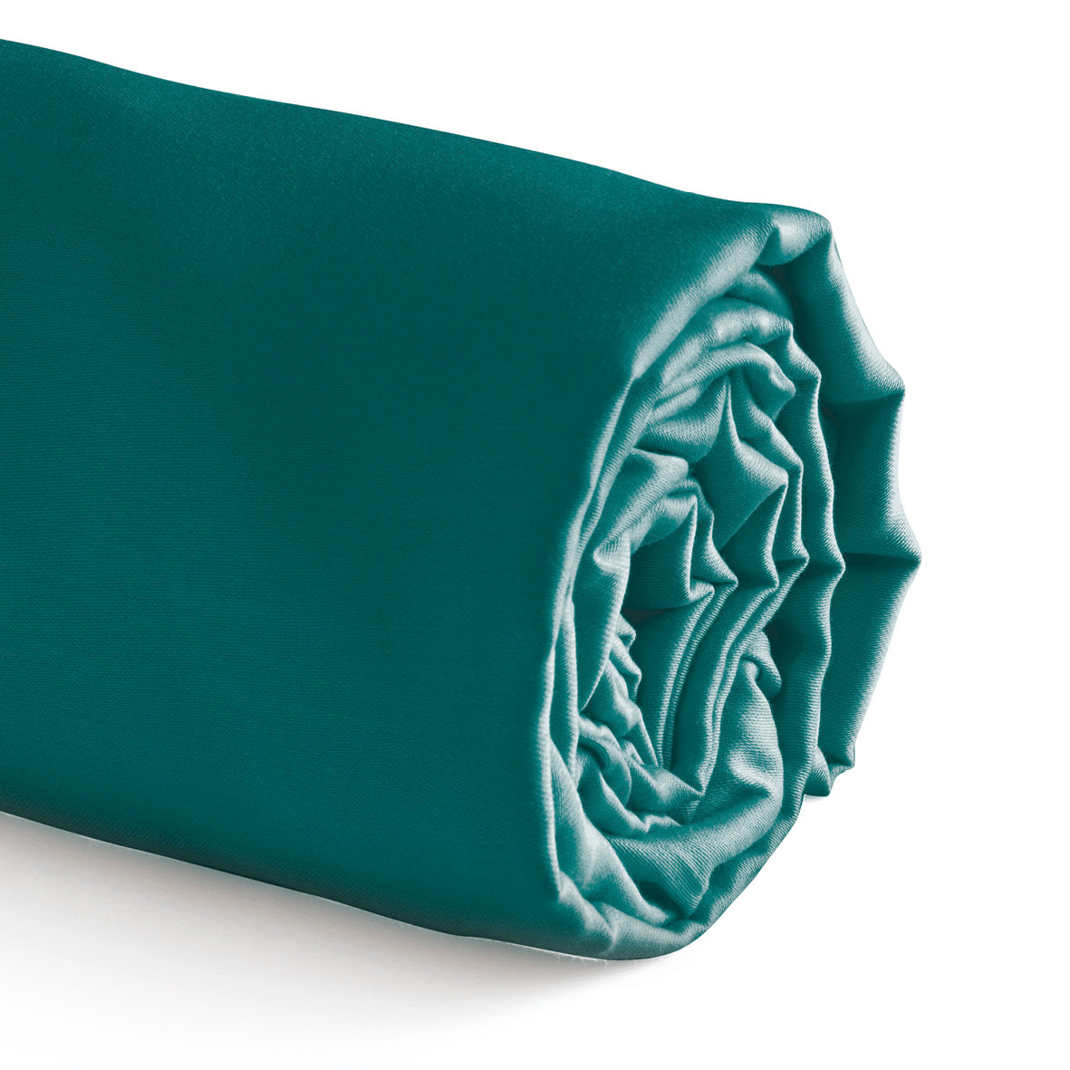 Fitted sheet cotton satin Uni Green