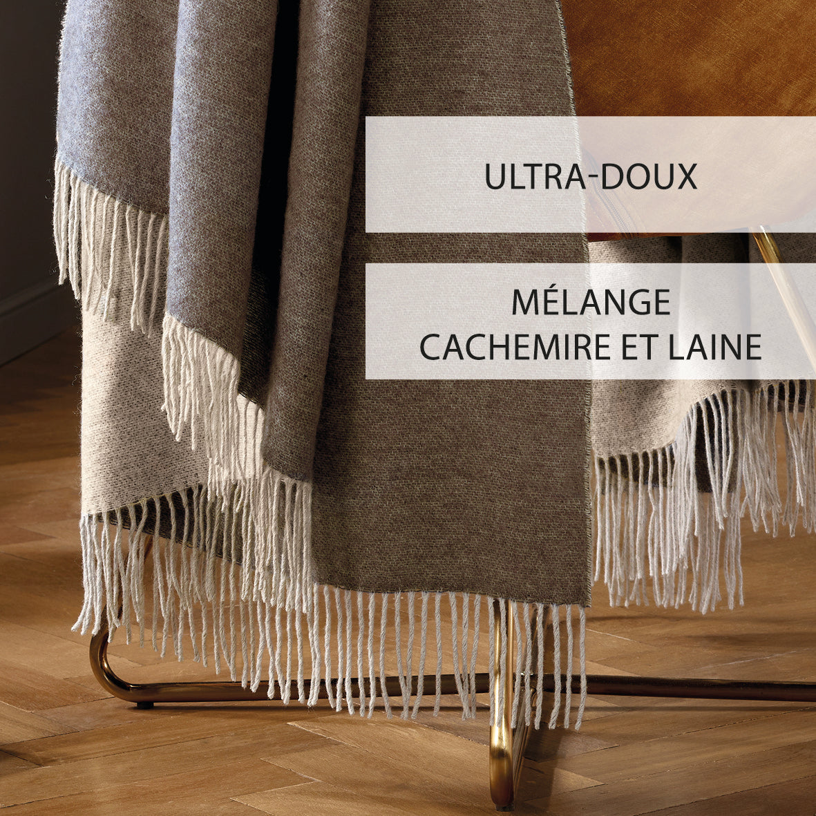 Woven plaid - Dark brown / Light brown