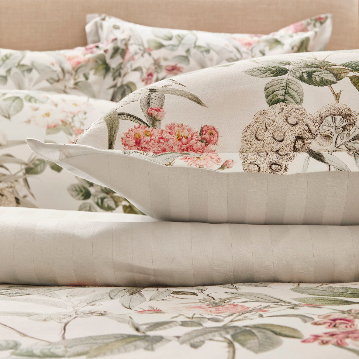 Flat sheet cotton satin - Rozas white