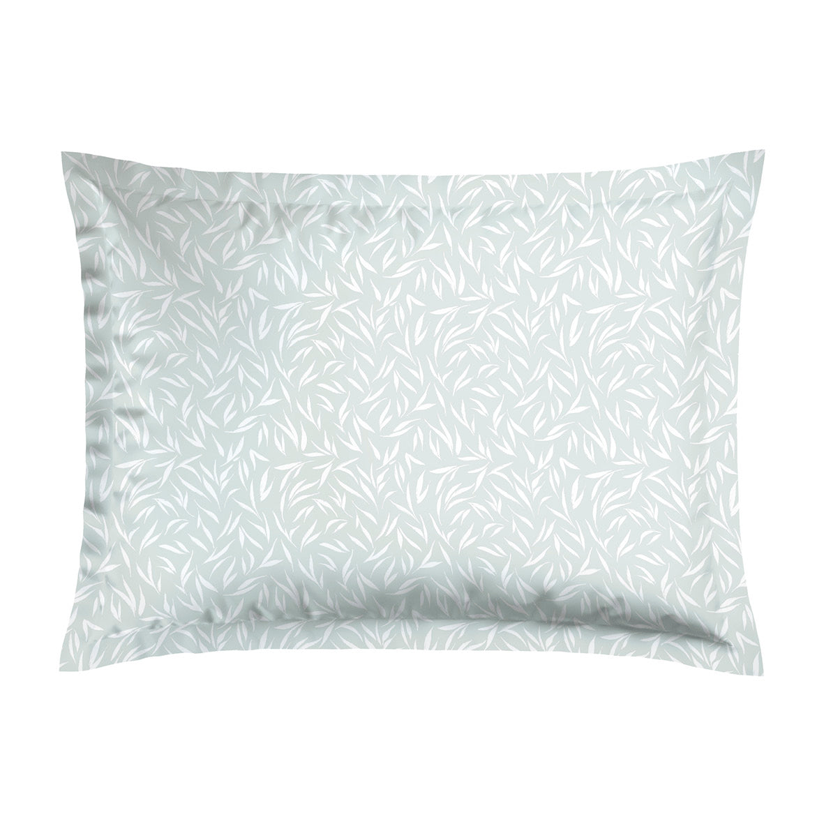 Pillowcase(s) cotton satin - Feuilles d'Olivier green 2 x (50 x 70 cm)