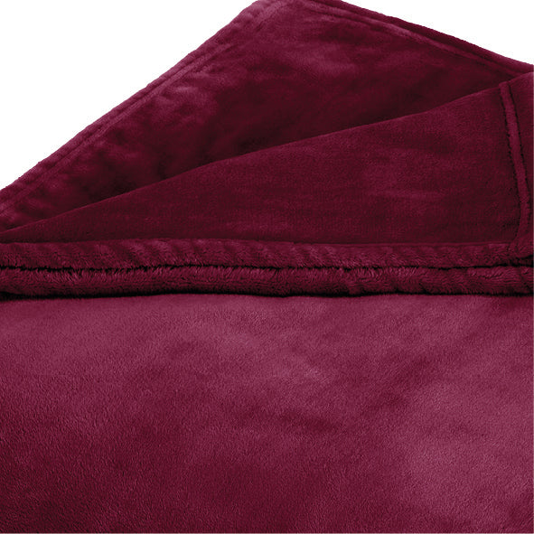 Fleece plaid - Burgundy
