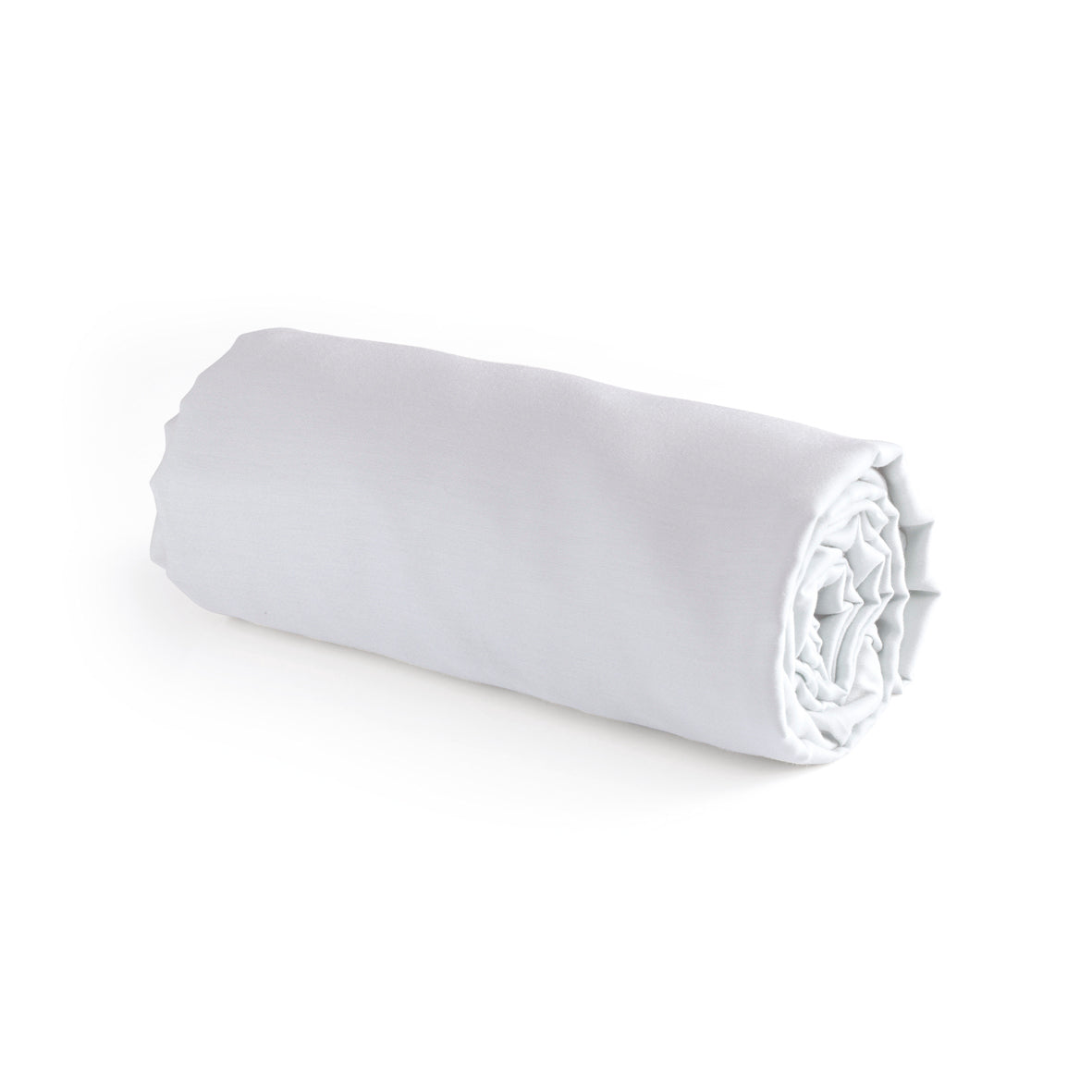 Fitted sheet - 100% cotton satin - White