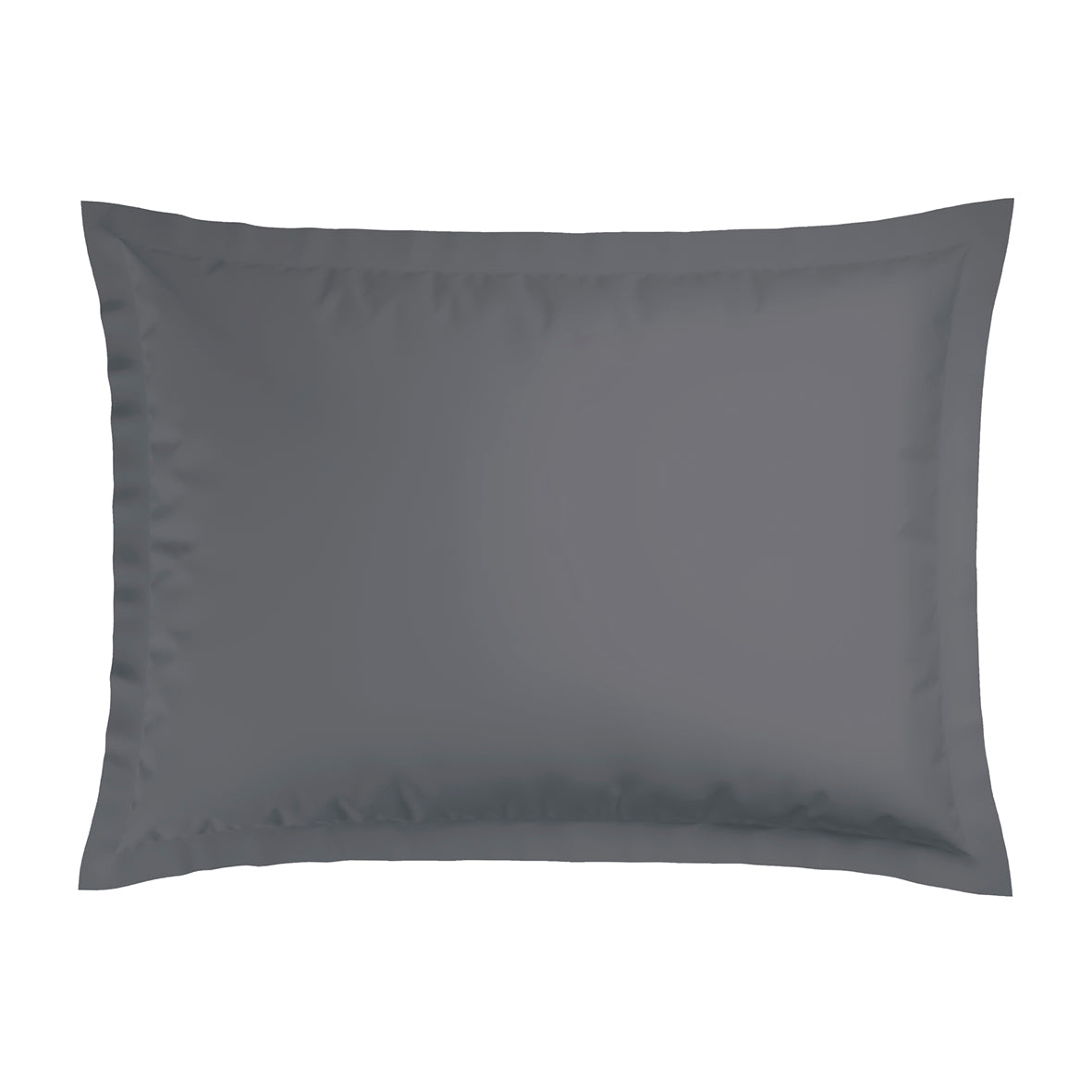 Pillowcase(s) cotton satin dobby stripe woven - Dark grey