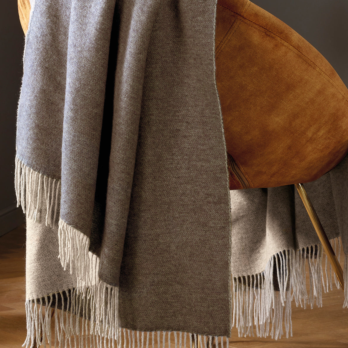 Woven plaid - Dark brown / light brown