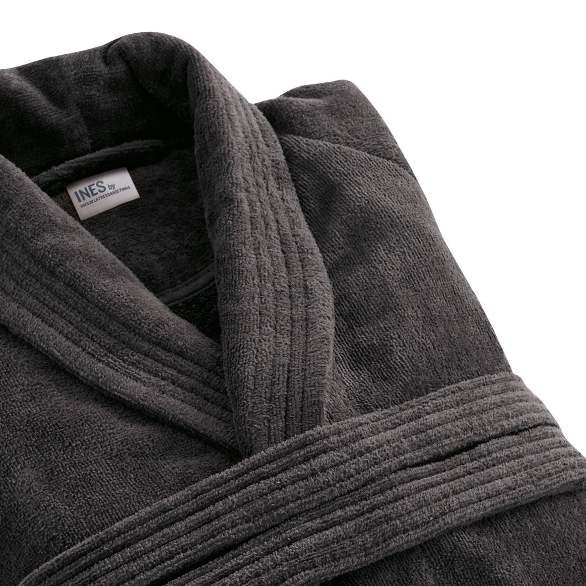 Bathrobe with shawl collar - Dark Grey