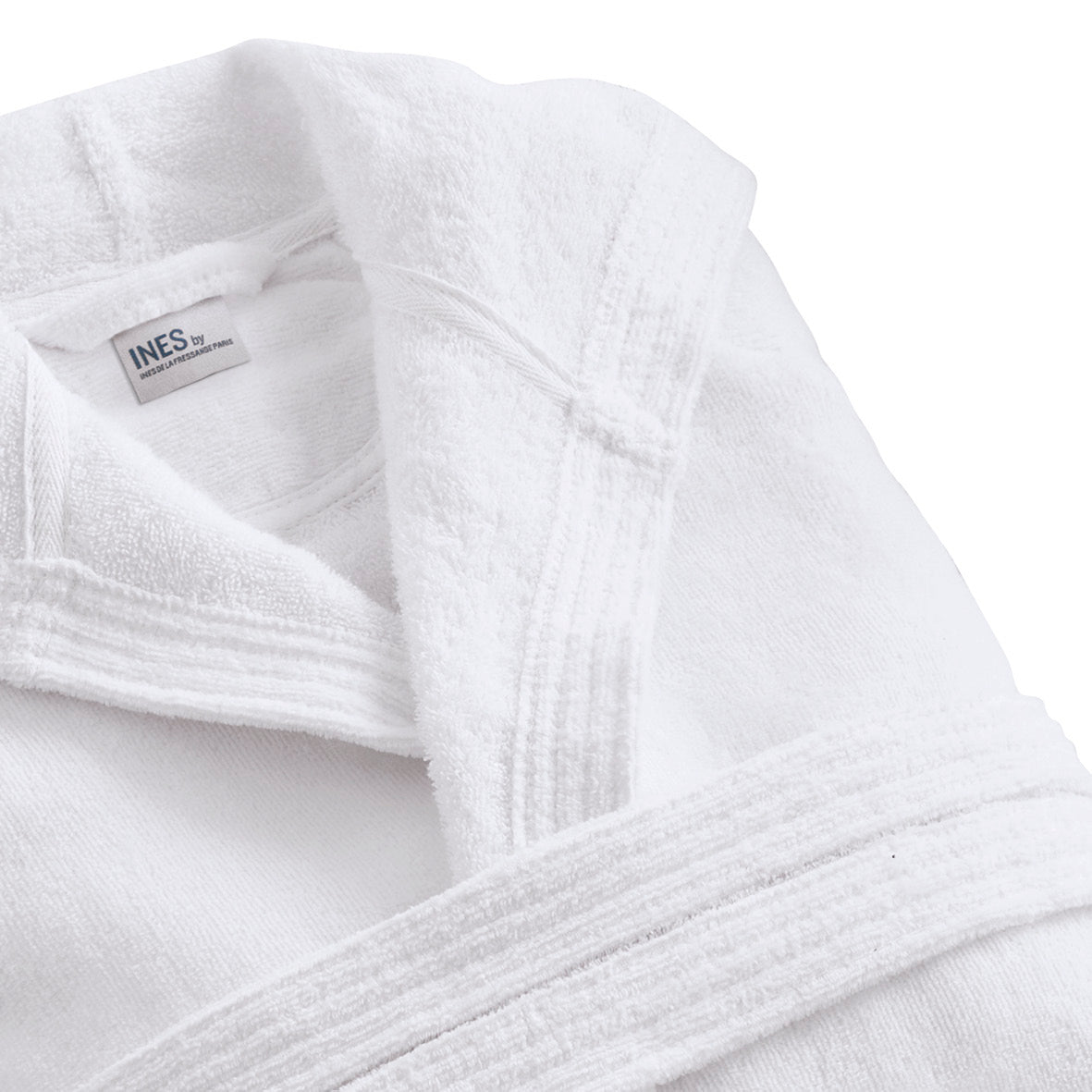 Hooded bathrobe - White