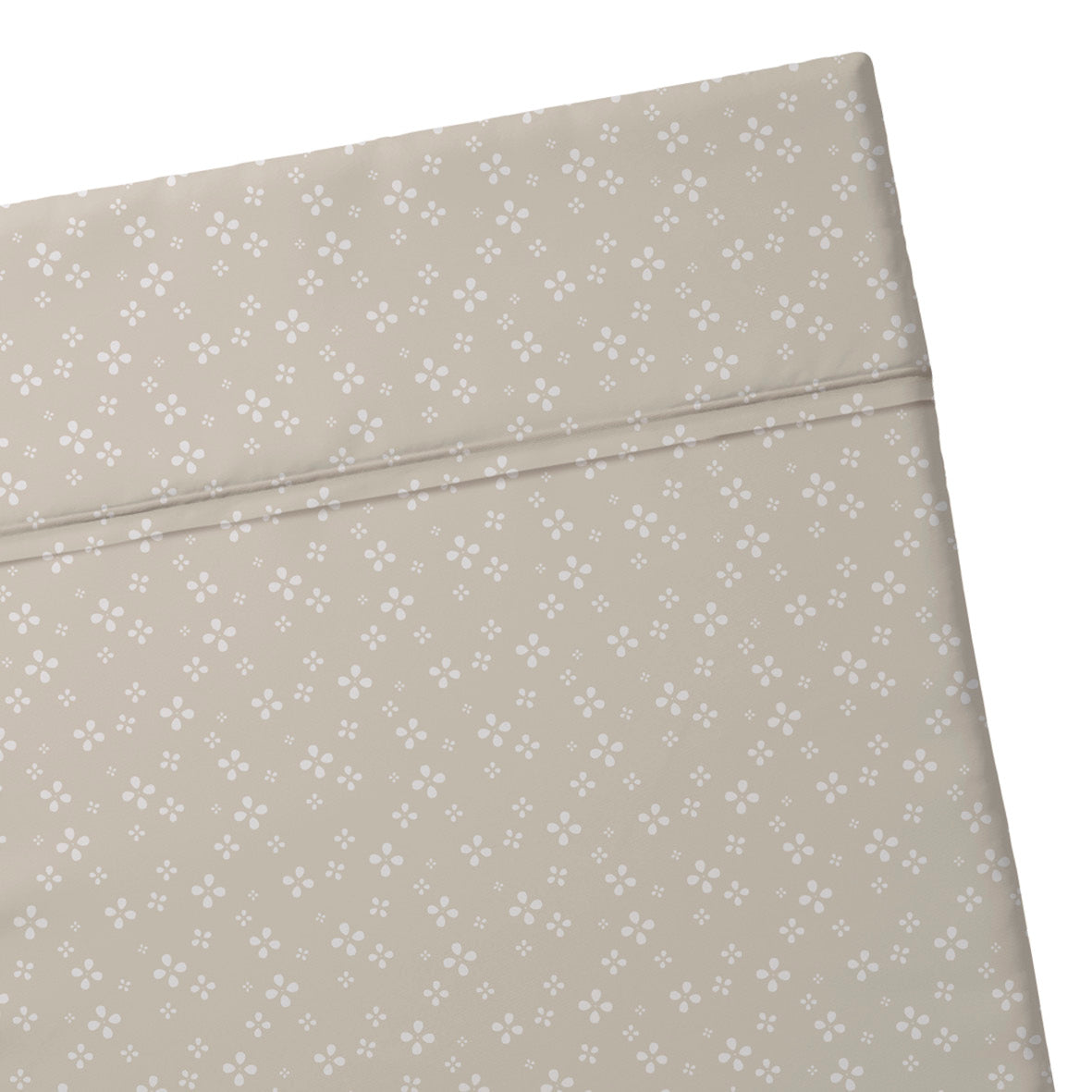 Flat sheet cotton satin - Mirabelle Taupe