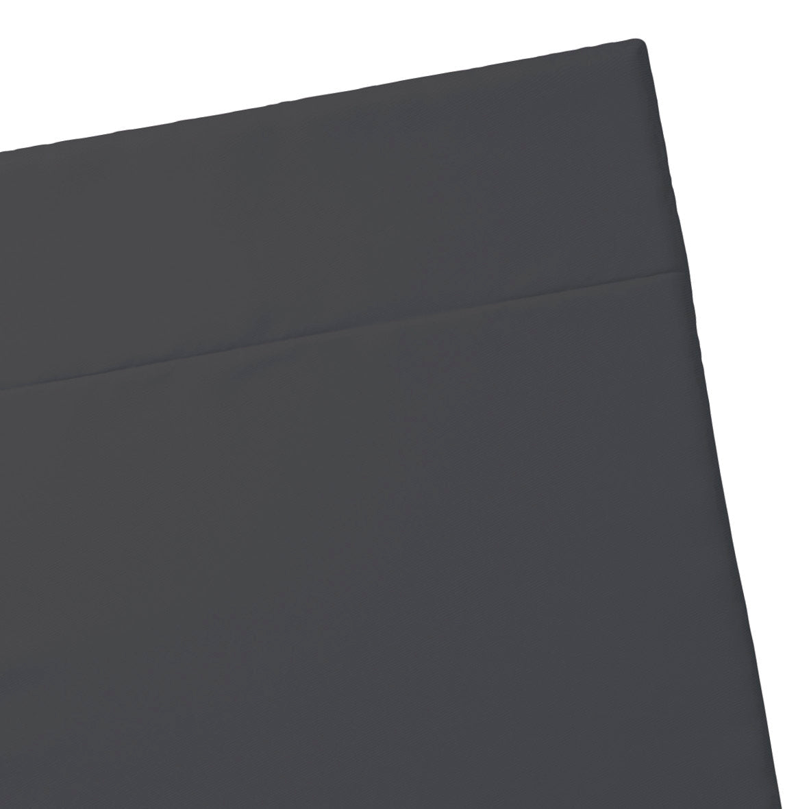 Flat sheet cotton satin Uni Dark Grey