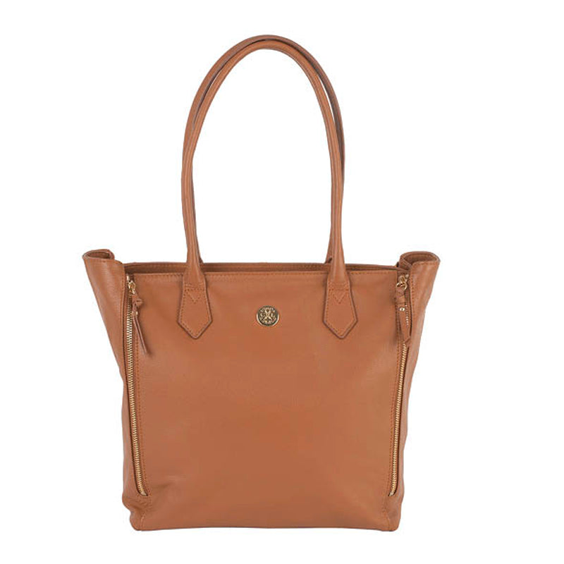 Double Handle Shopping Bag - Madison Cognac